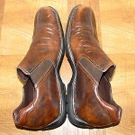 COLE HAAN Zeno Brown Distressed Leather Slip On Loafers Shoes Men’s 11.5 M