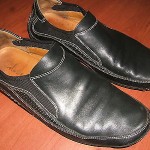 Cole Haan Nike Air Leather Loafers Slipons Black Mens Shoes. Size 11.5 M