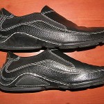 Cole Haan Nike Air Leather Loafers Slipons Black Mens Shoes. Size 11.5 M