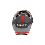 Diesel Men’s Shoes Gunner Gunmetal/Frost Grey/Red Sneakers