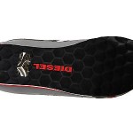 Diesel Men’s Shoes Gunner Gunmetal/Frost Grey/Red Sneakers