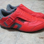 Men’s red Diesel Zap 1 leather athletic shoes US 9 EU 42