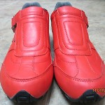 Men’s red Diesel Zap 1 leather athletic shoes US 9 EU 42