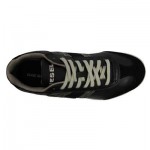 Diesel Mens Lounge Black Gray Casual Lace Up Sneakers Shoes