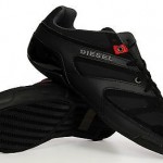 Diesel Men’s Lace Up Fashion Sneakers “Trackkers” Smatch S T8013 Black Authentic