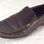 mens COLE HAAN Dark Brown Leather Loafers, sz 8.5M