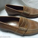 COLE HAAN BROWN LEATHER PENNY LOAFER SIZE 8.5 D
