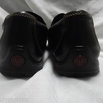 COLE HAAN BLACK LEATHER LOAFER W/BROWN STITCHING SIZE 10.5 M