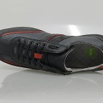 Hugo Boss Men’s Sneakers Stiven US Charcoal Black Red [50250296-010]