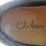 COLE HAAN  NIKE AIR MENS SIZE 10M BLACK LEATHER SLIP ON SHOES
