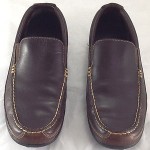 mens COLE HAAN Dark Brown Leather Loafers, sz 8.5M
