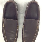 mens COLE HAAN Dark Brown Leather Loafers, sz 8.5M