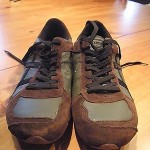 MENS DIESEL CASUAL SNEAKERS  REMY STYLE  SIZE 12  EU 45  GREEN/BROWN