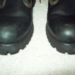 mens pair of size 9M 9 M TIMBERLAND black BOOTS shoes
