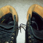 mens pair of size 9M 9 M TIMBERLAND black BOOTS shoes