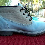 Timberland Boots Blue Nubuck Weather water proof (size 9) NICE L@@K !