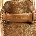 Hugo Boss Men’s Leather Shoes Dreper US Dark Brown Driving Loafers 7 # 50222144