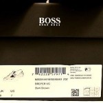 Hugo Boss Men’s Leather Shoes Dreper US Dark Brown Driving Loafers 7 # 50222144