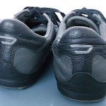 Diesel, Gray Black Leather Fashion Sneakers. Mens Sz. 10