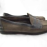 Cole Haan Country mens sz 10.5 brown black leather suede penny loafers shoes