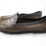 Cole Haan Country mens sz 10.5 brown black leather suede penny loafers shoes