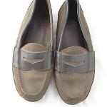 Cole Haan Country mens sz 10.5 brown black leather suede penny loafers shoes