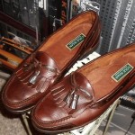 COLE HAAN men brown LEATHER kiltie Tassel LOAFER DESIGNER Shoes SZ 13