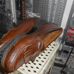 COLE HAAN men brown LEATHER kiltie Tassel LOAFER DESIGNER Shoes SZ 13
