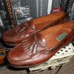 COLE HAAN men brown LEATHER kiltie Tassel LOAFER DESIGNER Shoes SZ 13