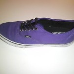 Mens or Womens purple vans Canvas authentic style, mens size 10 womens size 11.5