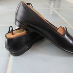 Cole Haan Bragano Black Leather Mens Slip ons Loafer Shoes Italy Size 8.5 M