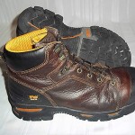 TIMBERLAND WORK BOOTS MENS 11.5M STEEL TOE/ PUNCTURE RESISTANCE