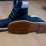 Mens Stunning Timberland Waterproof Navy 100% Leather Boots / Shoes Size 43 UK 9
