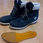 Mens Stunning Timberland Waterproof Navy 100% Leather Boots / Shoes Size 43 UK 9