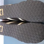 DIESEL, Brown Leather Stripe Fashion Sneakers. Sz 8.5 M