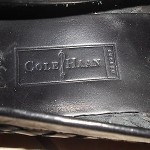 Cole Haan Mens  Woven Penny Loafer  Black Leather Size 8 D EUC