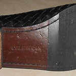 Cole Haan Mens  Woven Penny Loafer  Black Leather Size 8 D EUC
