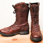 DIESEL Leather Lace Up Military Combat Boots Brown men’s 8 M 40.5