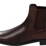 Hugo Boss Mens Laxis Brown Slip-on Buckle Fashion Dress Ankle Boots BEST PRICE