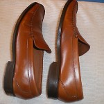 NICE PREOWNED Cole Haan Men’s BUTTERSCOTCH Brown Leather Loafers Shoe Size 8.5D