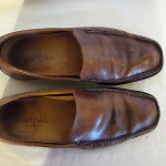 COLE HAAN Mens Slip-On LOAFERS Brown Leather Casual Used Shoes Size 9