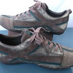 Diesel, Brown Green Suede Leather Fashion Sneakers. Sz. 9.5 M