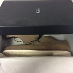 New HUGO BOSS Cortios Beige Casual Wingtip Oxford Lace-Up Dress Shoes $275