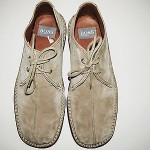 BOSS HUGO BOSS TAUPE SUEDE LACE UP BOOTS Sz UK 11 / US 12