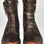 $450 NEW Diesel ELWOOD Brown Leather Distressed Double Strap Buckle Boots 13