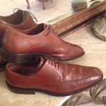 SHARP MENS COLE HAAN BROWN CASUAL LEATHER OXFORDS SIZE 13 M