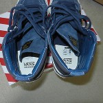 VANS WTAPS NAVY SK8 HI OG LX SIZE 9 US PRE OWNED BOX RECEIPT EXCELLENT COND