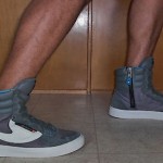LIGHTLY used US sz 10 DIESEL gry CLAWSTER HI worn SKATEBOARD fashion SKATE shoes