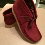 Clarks Original Supreme Wallabee Men US 8.5 Red Nubuck Leather Shoe Boot 63444