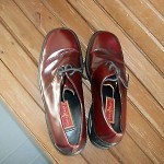 COLE HAAN MENS SHOES 10.5 11 CORDOVAN  STYLE O6297 LACE LEATHER NIKE AIR SOLES